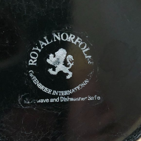 FEDERAL MILK GLASS 10 OZ.` BLACK ROYAL NORFOLK   GREEN  TANKARD STEIN MUG - Picture 6 of 14